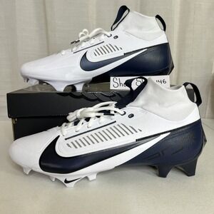 Nike Vapor Edge‎ Pro 360 2 TB Size 12 White / Navy Football Cleats FN7759-110